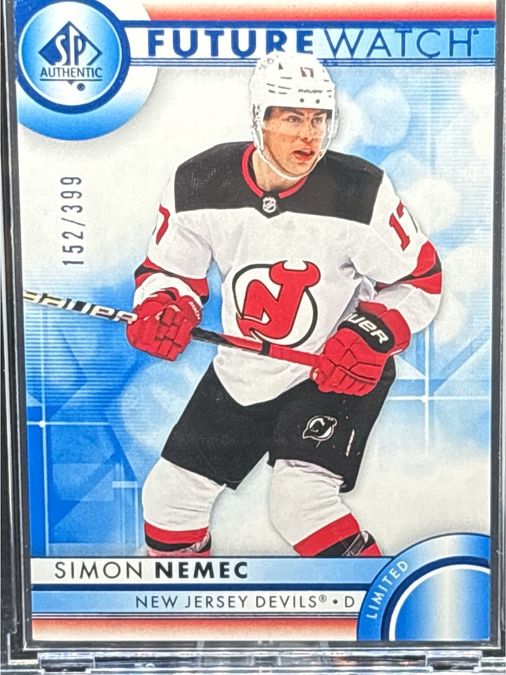 Upper Deck SP Authentic Future Watch Simon Nemec Hockey Card - LE 152/399